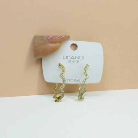 A pair of fashionable and simple earrings and light luxury alloy stud earrings for women A pair of fashionable and simple earrings and light luxury alloy stud earrings for women